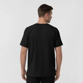 Force Cross-Flex strikket scrubs-bluse med rund hals