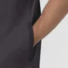 Force Cross-Flex strikket scrubs-bluse med rund hals