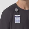 Force Cross-Flex strikket scrubs-bluse med rund hals