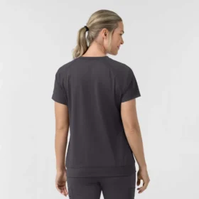 Force Cross-Flex strikket scrubs-bluse med rund hals til kvinder