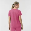 Force Cross-Flex strikket scrubs-bluse med rund hals til kvinder