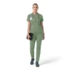 Force Cross-Flex strikket scrubs-bluse med rund hals til kvinder