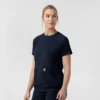 Force Cross-Flex strikket scrubs-bluse med rund hals til kvinder