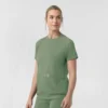 Force Cross-Flex strikket scrubs-bluse med rund hals til kvinder