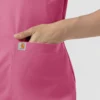 Force Cross-Flex strikket scrubs-bluse med rund hals til kvinder