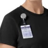Force Cross-Flex strikket scrubs-bluse med rund hals til kvinder