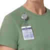 Force Cross-Flex strikket scrubs-bluse med rund hals til kvinder