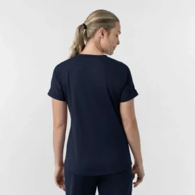 Force Cross-Flex strikket V-hals-scrubbluse til kvinder