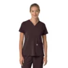Force Cross-Flex V-hals-scrubbluse til kvinder med flexpaneler