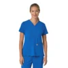 Force Cross-Flex V-hals-scrubbluse til kvinder med flexpaneler