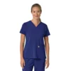 Force Cross-Flex V-hals-scrubbluse til kvinder med flexpaneler