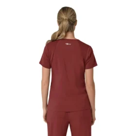 Force Cross-Flex V-hals-scrubbluse til kvinder med flexpaneler