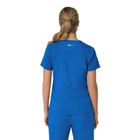 Force Cross-Flex V-hals-scrubbluse til kvinder med flexpaneler