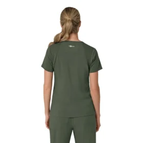 Force Cross-Flex V-hals-scrubbluse til kvinder med flexpaneler