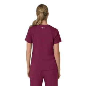 Force Cross-Flex V-hals-scrubbluse til kvinder med flexpaneler