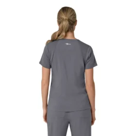 Force Cross-Flex V-hals-scrubbluse til kvinder med flexpaneler