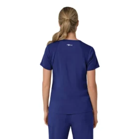 Force Cross-Flex V-hals-scrubbluse til kvinder med flexpaneler