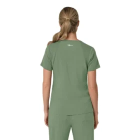 Force Cross-Flex V-hals-scrubbluse til kvinder med flexpaneler