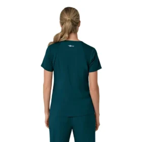 Force Cross-Flex V-hals-scrubbluse til kvinder med flexpaneler
