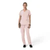 Force Cross-Flex V-hals-scrubbluse til kvinder med flexpaneler