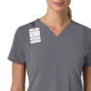 Force Cross-Flex V-hals-scrubbluse til kvinder med flexpaneler