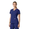 Force Cross-Flex V-hals-scrubbluse til kvinder med flexpaneler