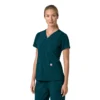 Force Cross-Flex V-hals-scrubbluse til kvinder med flexpaneler