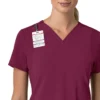 Force Cross-Flex V-hals-scrubbluse til kvinder med flexpaneler