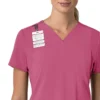 Force Cross-Flex V-hals-scrubbluse til kvinder med flexpaneler