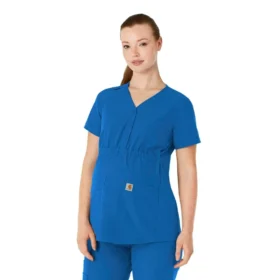 Force Essentials Henley-scrubbluse til gravide