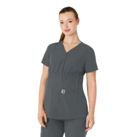 Force Essentials Henley-scrubbluse til gravide