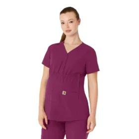 Force Essentials Henley-scrubbluse til gravide