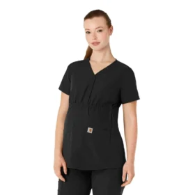 Force Essentials Henley-scrubbluse til gravide