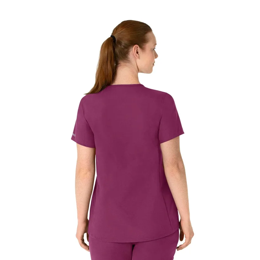 Force Essentials Henley-scrubbluse til gravide