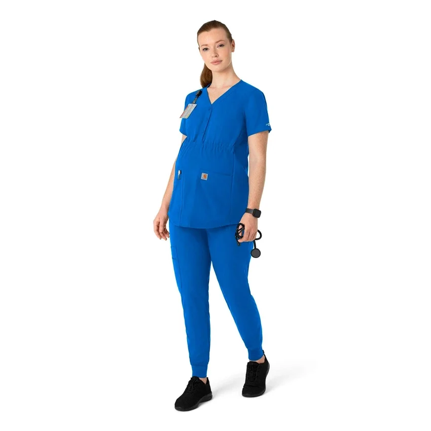 Force Essentials Henley-scrubbluse til gravide