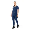 Force Essentials Henley-scrubbluse til gravide