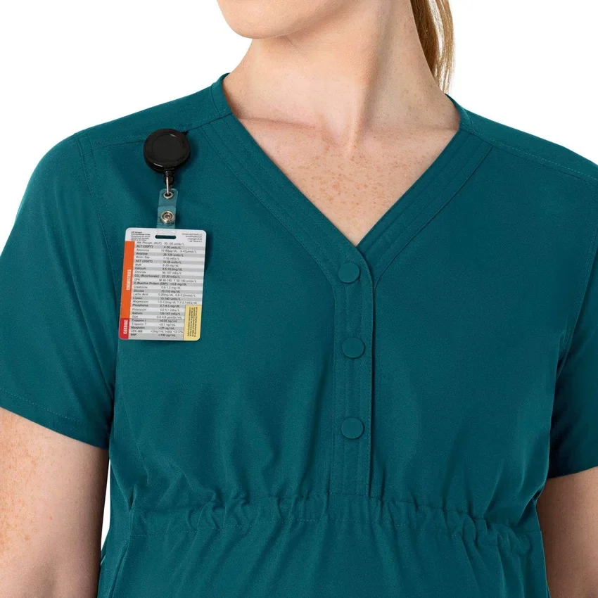 Force Essentials Henley-scrubbluse til gravide