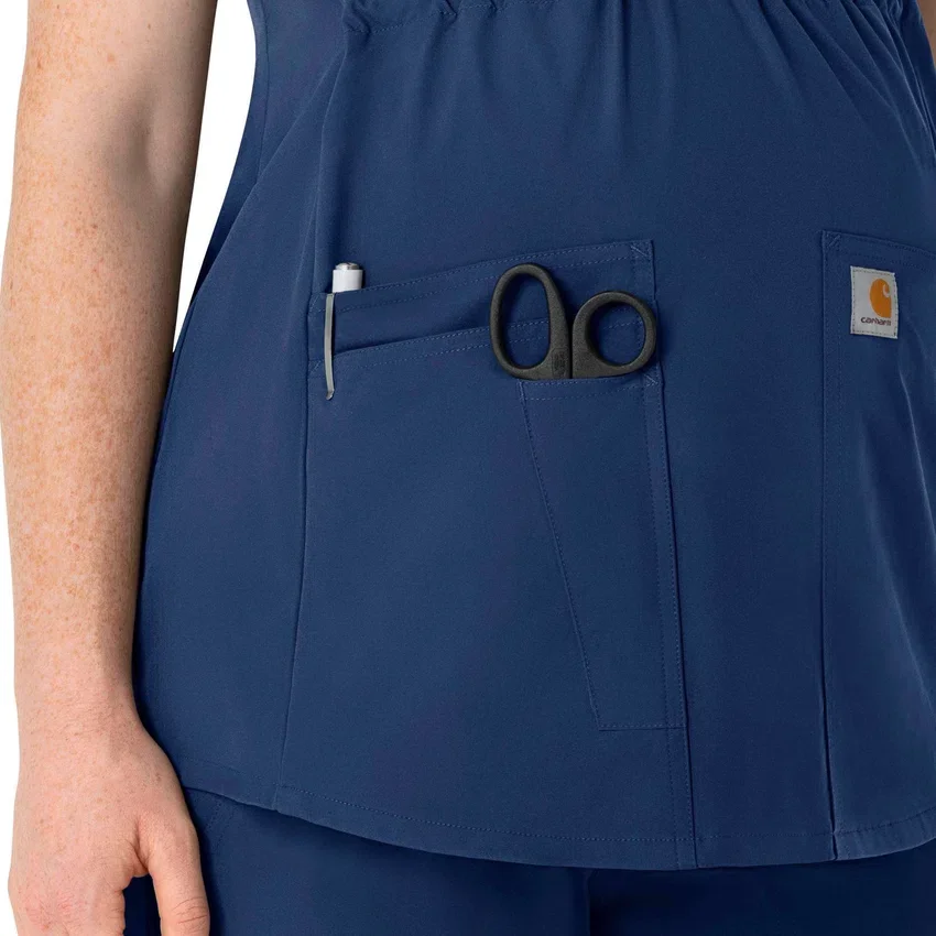 Force Essentials Henley-scrubbluse til gravide
