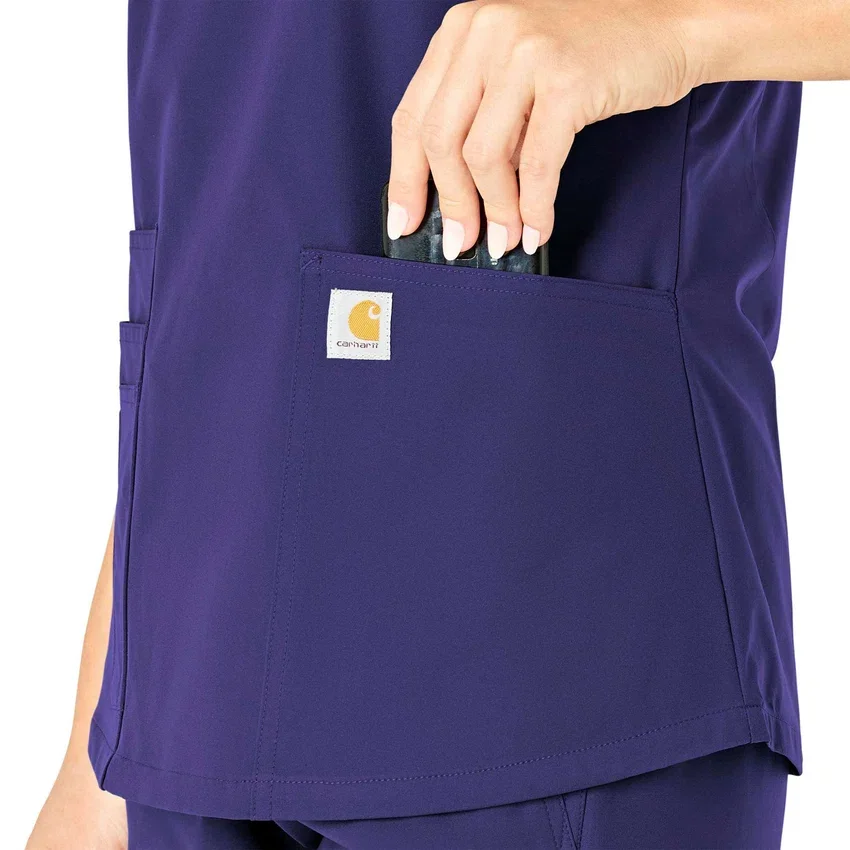 Force Essentials V-hals-scrubbluse til kvinder