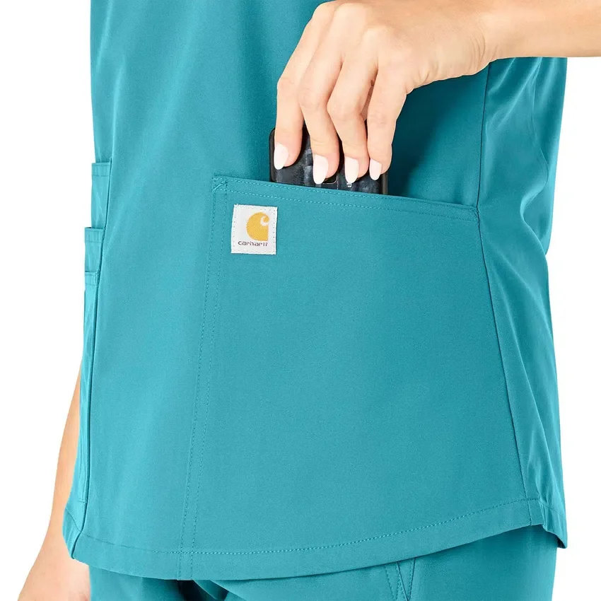 Force Essentials V-hals-scrubbluse til kvinder