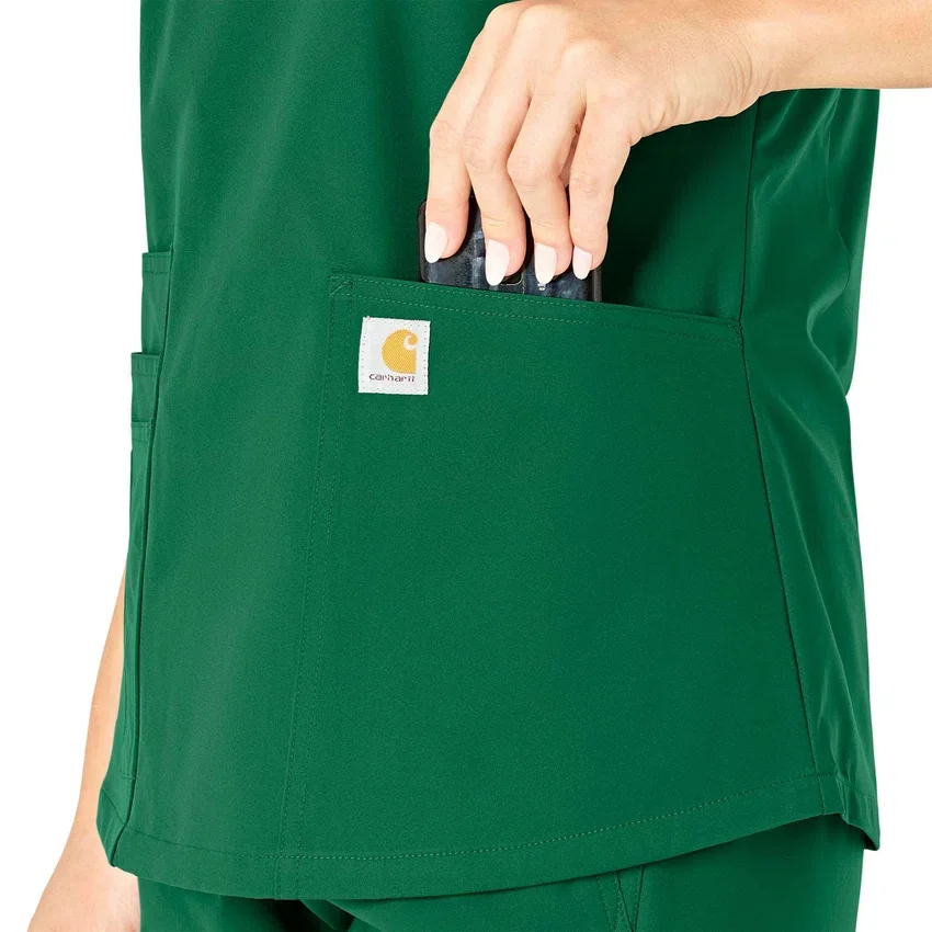 Force Essentials V-hals-scrubbluse til kvinder