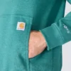 Force-hettetrøje til mænd med logo og fugttransporterende egenskaber