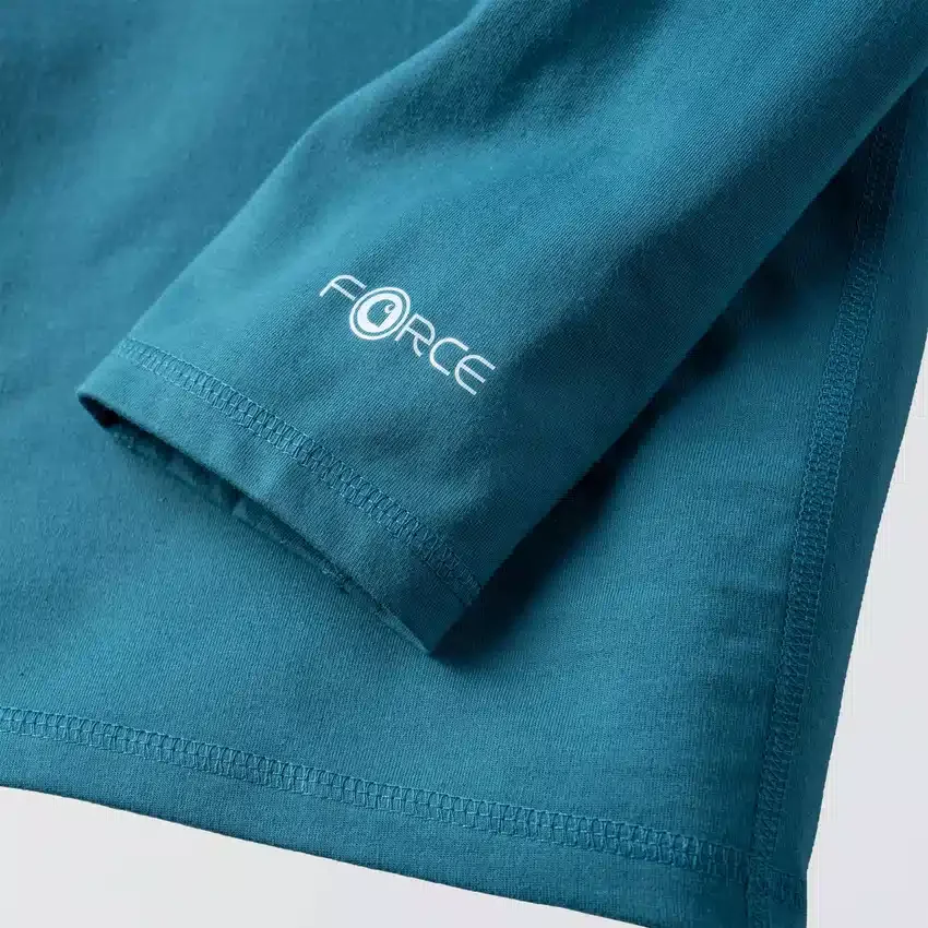 Force langærmet, svedtransporterende T-shirt med lomme til mænd