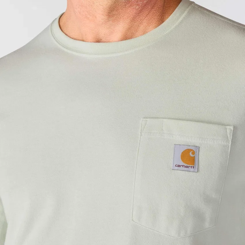 Force langærmet, svedtransporterende T-shirt med lomme til mænd