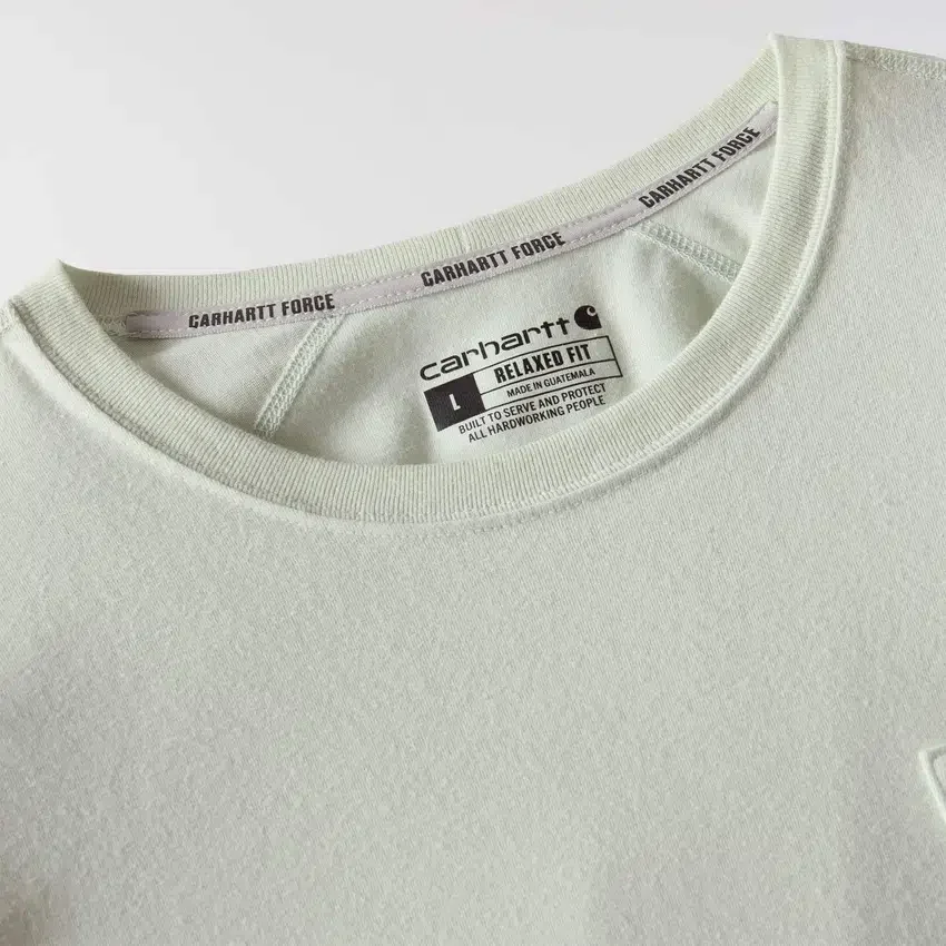 Force langærmet, svedtransporterende T-shirt med lomme til mænd