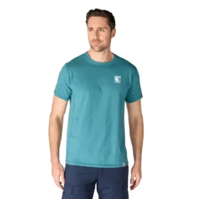 Force åndbar, fugttransporterende T-shirt med logo til mænd
