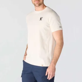 Force åndbar, fugttransporterende T-shirt med logo til mænd
