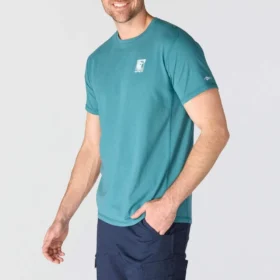 Force åndbar, fugttransporterende T-shirt med logo til mænd