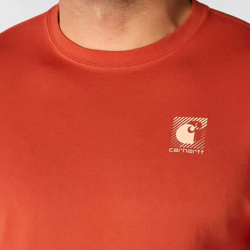 Force åndbar, fugttransporterende T-shirt med logo til mænd