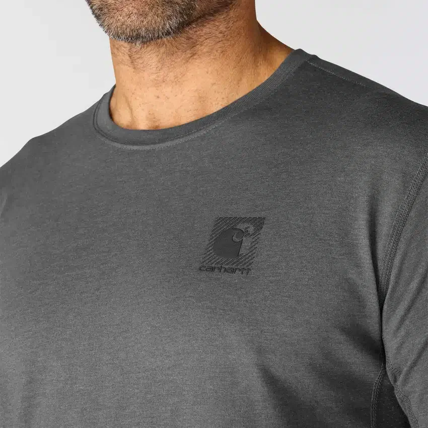 Force åndbar, fugttransporterende T-shirt med logo til mænd